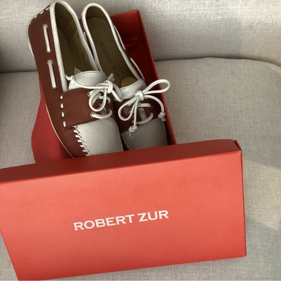 Robert Zur Driving Moccasins Cruz - Luggage White/Tan - Picture 4 of 5